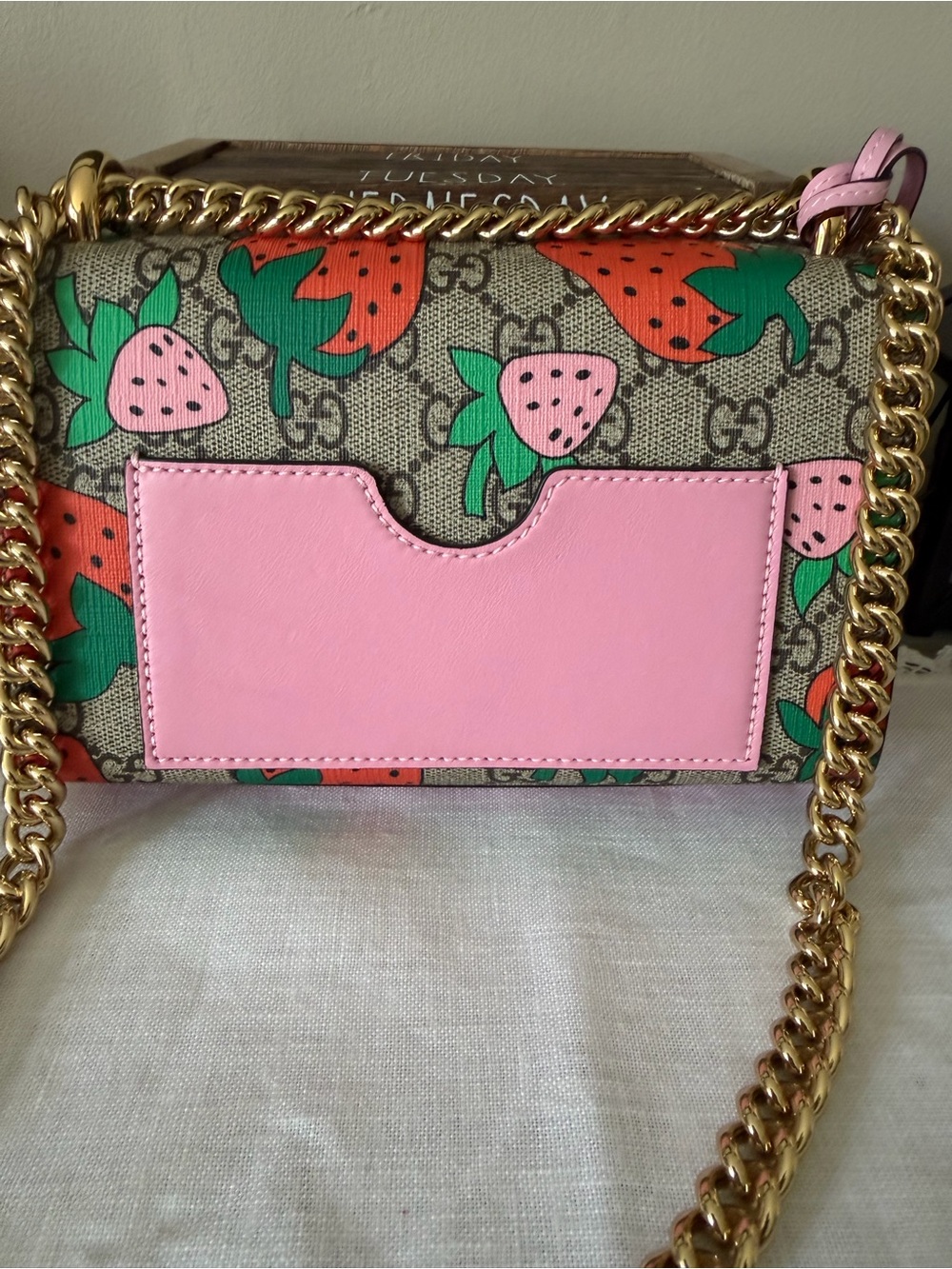 Gucci Strawberry Print GG Crossbody - Picture 6 of 7